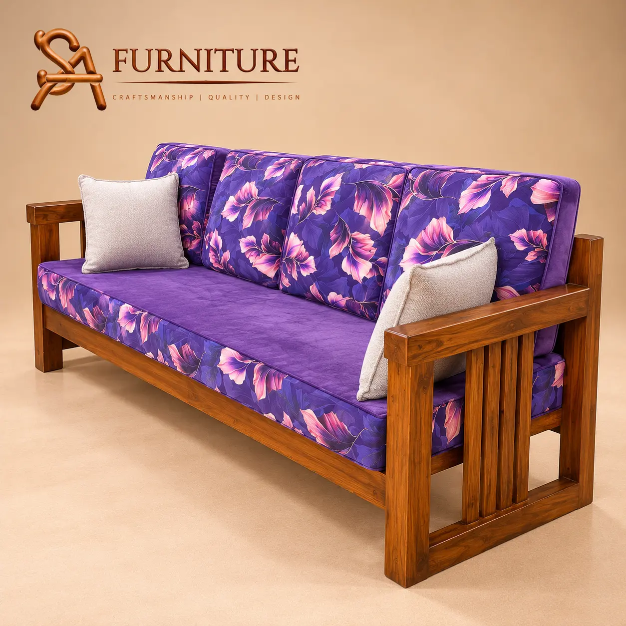 Craftsman Floral Sofa Set