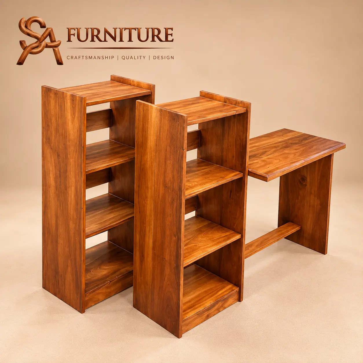 Craftsmanship Shelving Desk