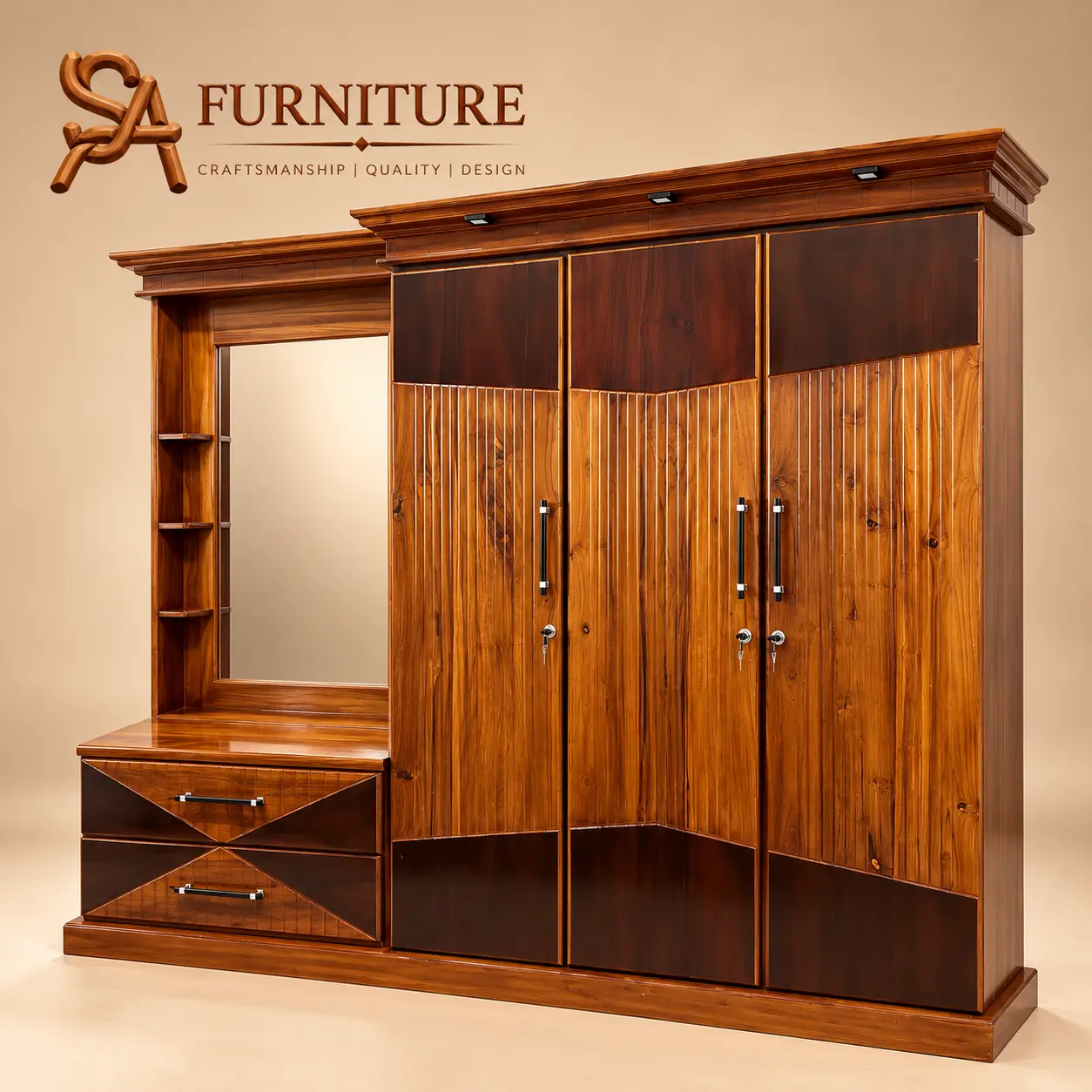 Wardrobe with Dressing Mirror
